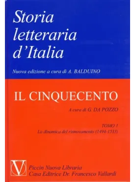 Storia Letteraria d'Italia - Il Cinquecento