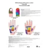 Poster di riflessologia della mano a colori
