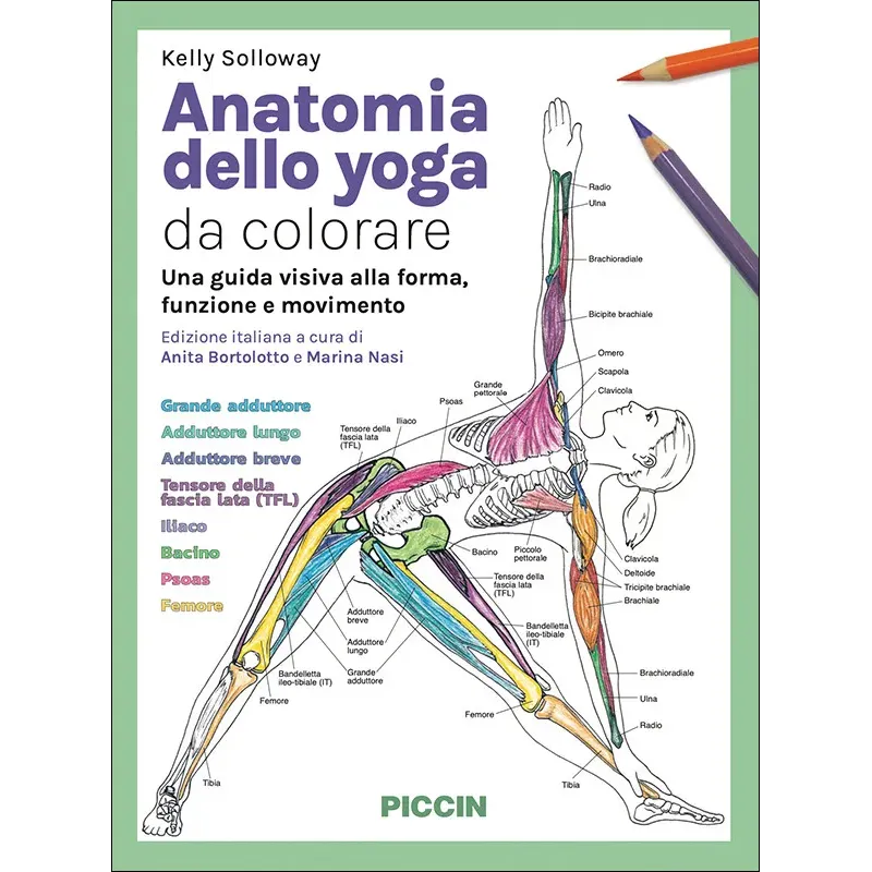 Anatomia dello yoga da colorare. Una guida visiva alla forma, funzione e movimento