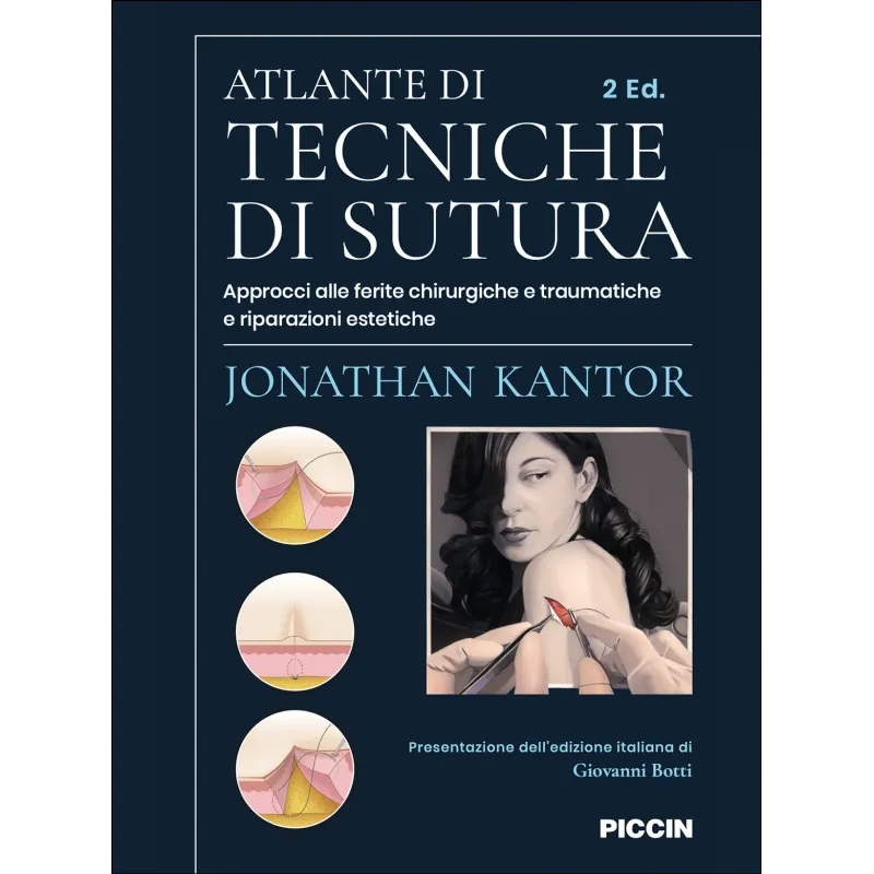 Atlante di tecniche di sutura - Approcci alle ferite chirurgiche e traumatiche e riparazioni estetiche
