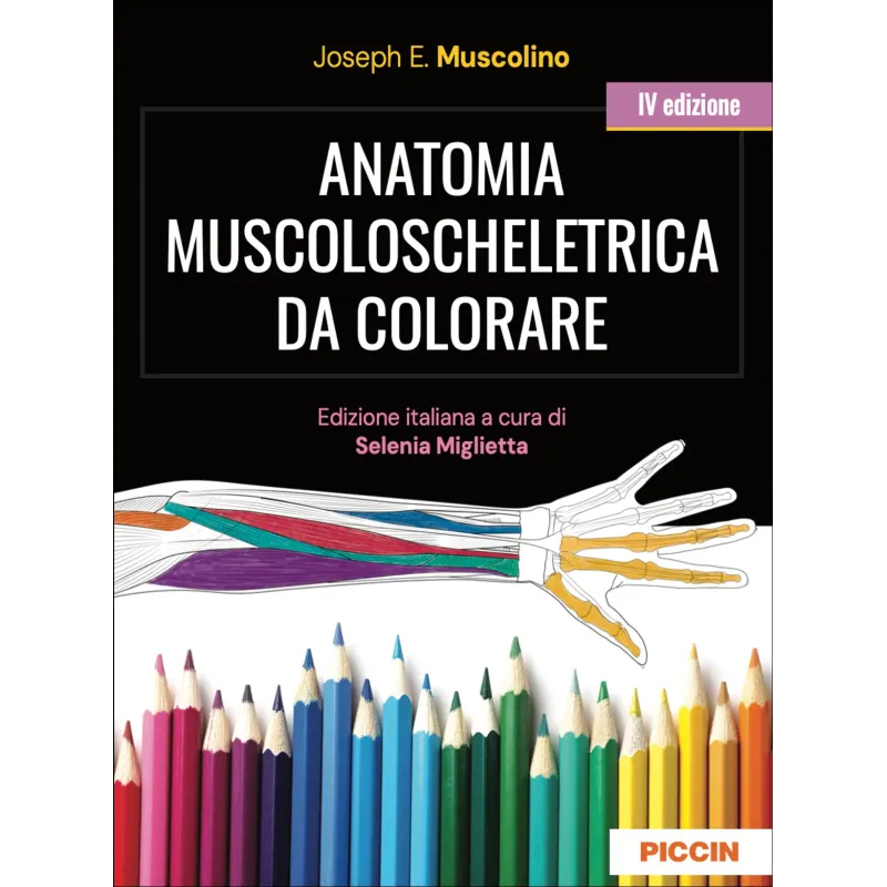 Anatomia muscoloscheletrica da colorare
