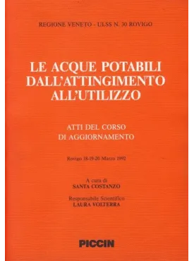 Le acque potabili dall'attingimento all'utilizzo